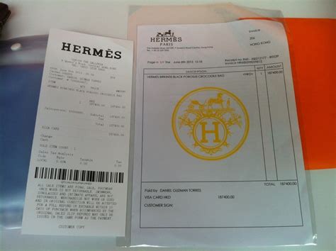 fake hermes receipt|how to authenticate hermes.